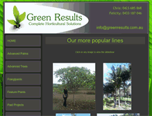 Tablet Screenshot of greenresults.com.au